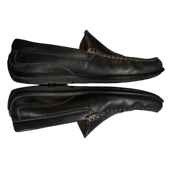 Ecco Moc Classic Black Leather Driving Loafers Men’s Size 9.5 / 43 Slip On main image 7